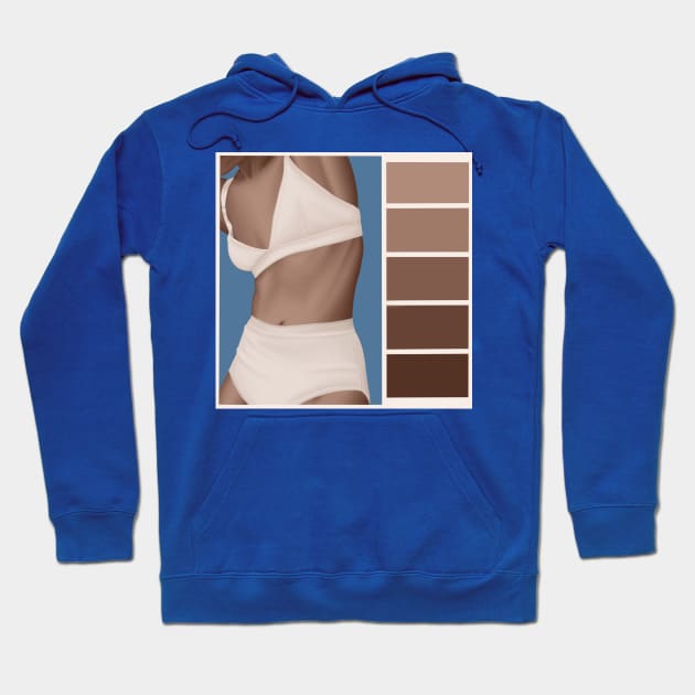 Skin tone medium Hoodie by JadedWolvesArt